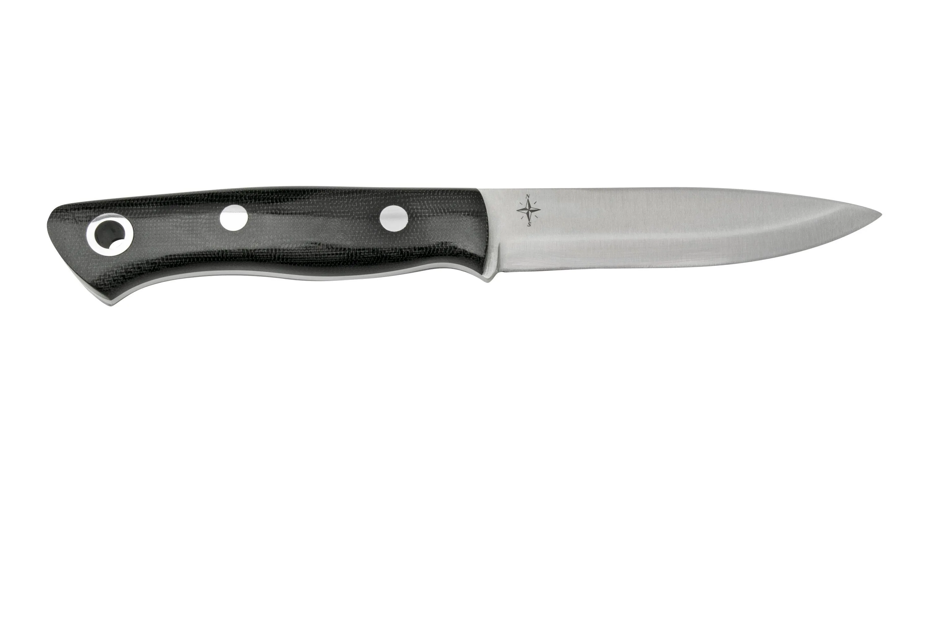 Bark River Aurora Scandi CPM 3V Black Canvas Micarta, cuchillo fijo