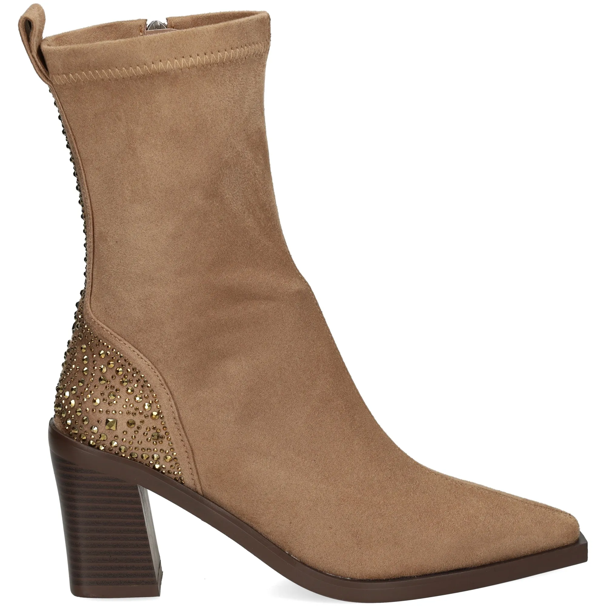LODI Botines con tacón de Mujer CAMEL