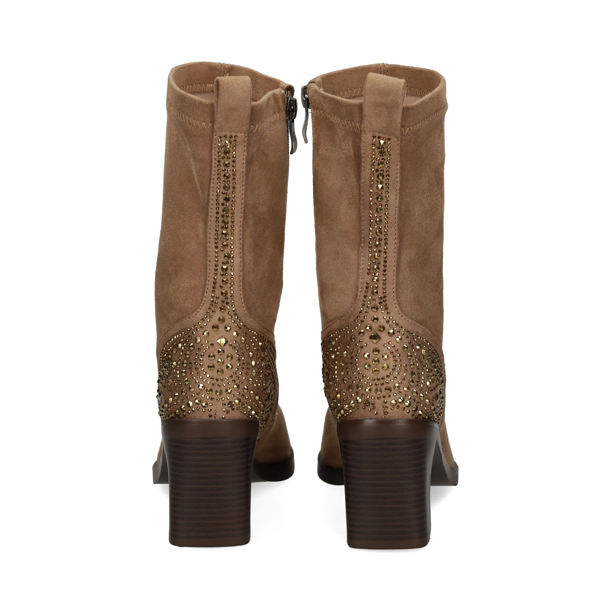 LODI Botines con tacón de Mujer CAMEL
